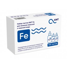 AWT набор тестов Fe (железо от 0,1 до 6 мг/л. 100 тестов)