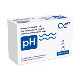 AWT набор тестов Ph (кислотность от 5 до 9 pH. 60 тестов)