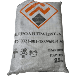 Загрузка Гидроантрацит («Промтехуголь») 0,8-2,0 мм  (28л, 25кг)