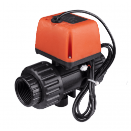 Кран электроприводный Runxin Q92102-20 (12V)PVC (двухходовой)