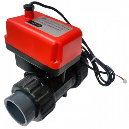 Кран электроприводный Runxin Q931013-15 (24V)PVC (двухходовой)