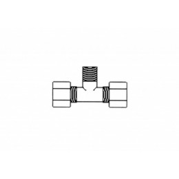Фитинг JC 60-6-6 Aquapro Тройник трубка 3/8