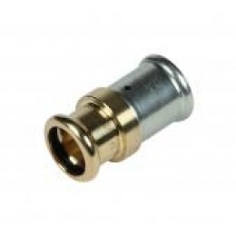 Адаптер 20x18Cu, латунь пресс (металлопластик) - пресс медь, V, M и SA-профиль, Henco